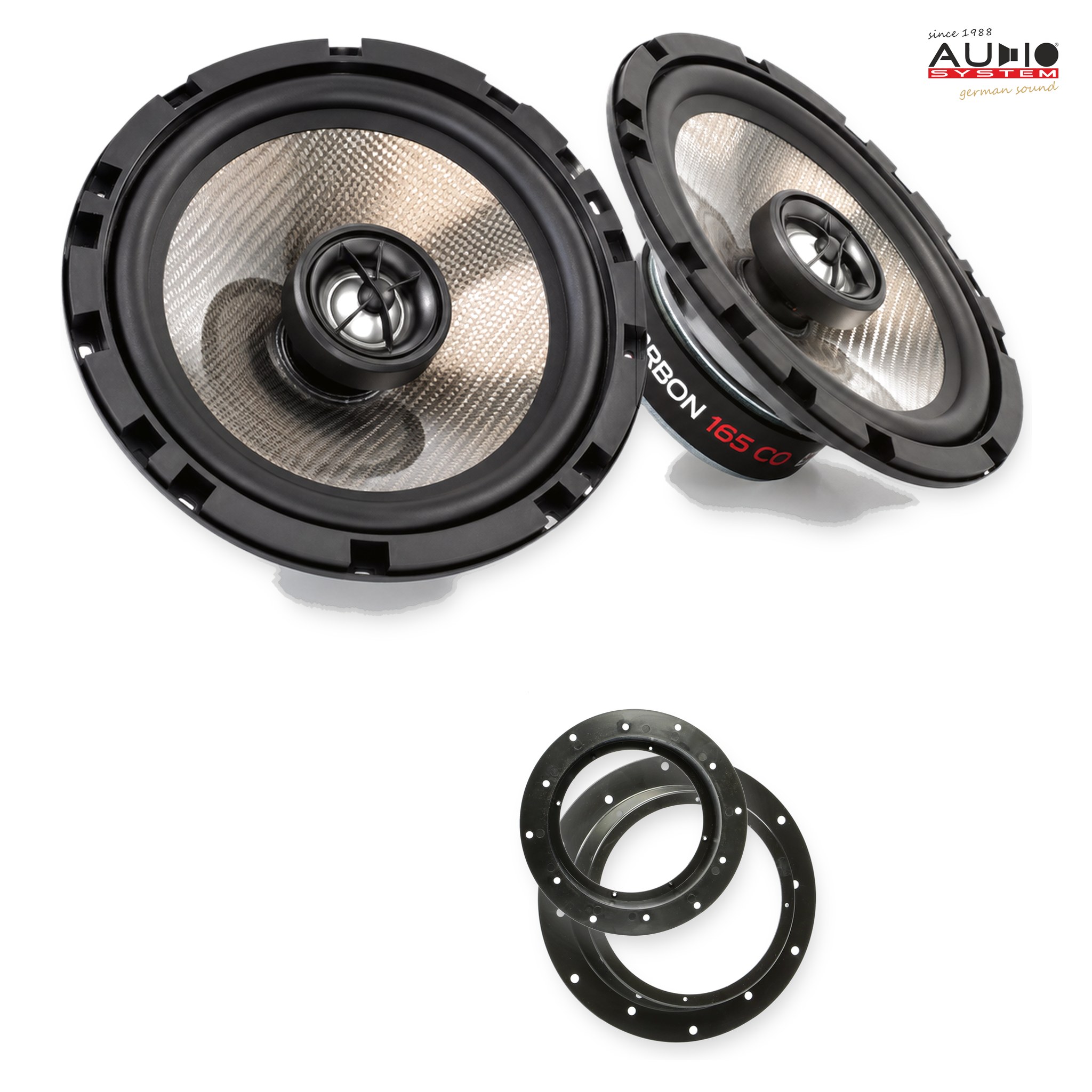 Pachet difuzoare dedicate Skoda Superb (3T) 2008-2013 - Audio System CARBON 165 mm