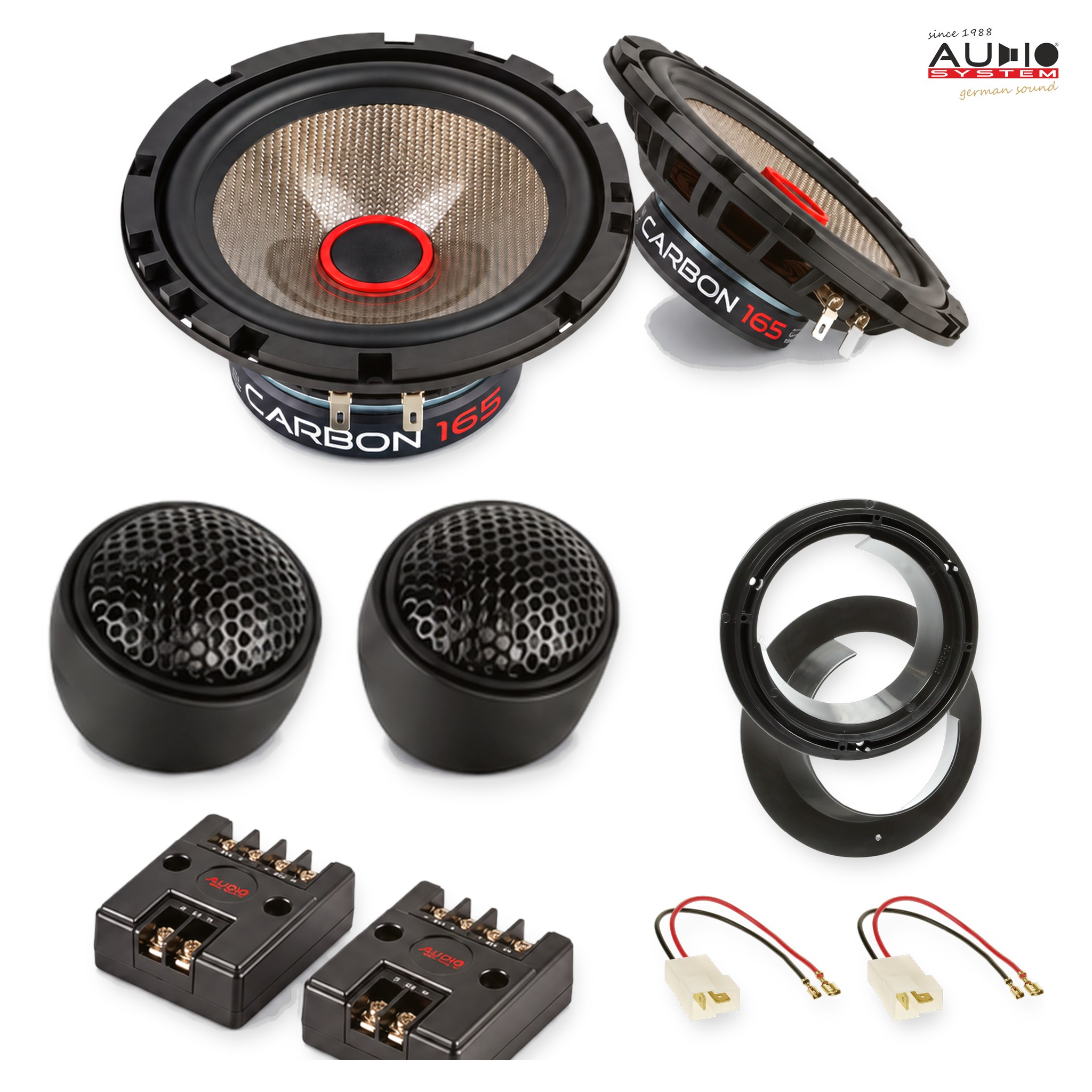 Pachet difuzoare dedicate Suzuki Grand Vitara (JT) 2013-2015 - Audio System CARBON 165 mm