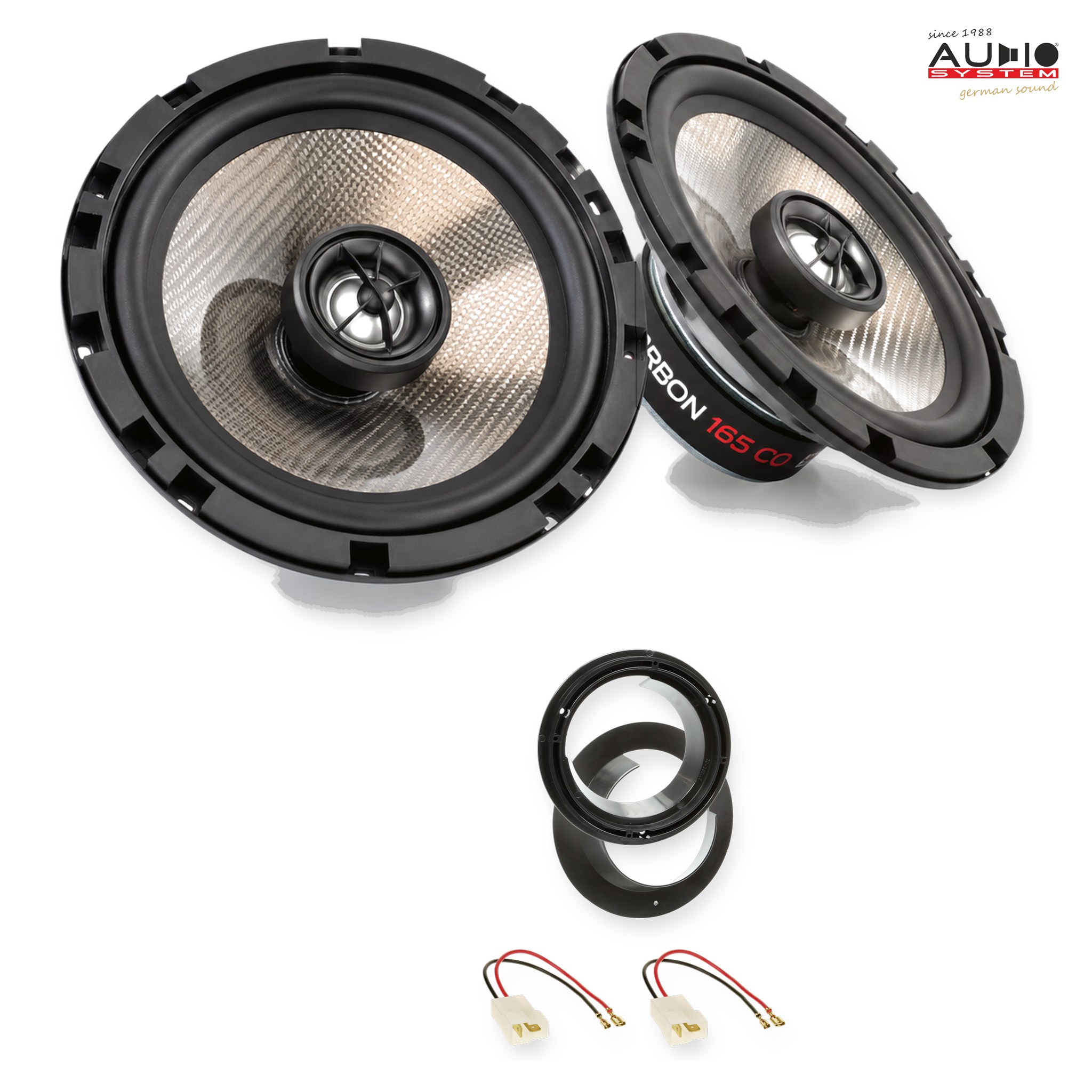 Pachet difuzoare dedicate Suzuki Swift (MZ/EZ) 2005-2010 - Audio System CARBON 165 mm
