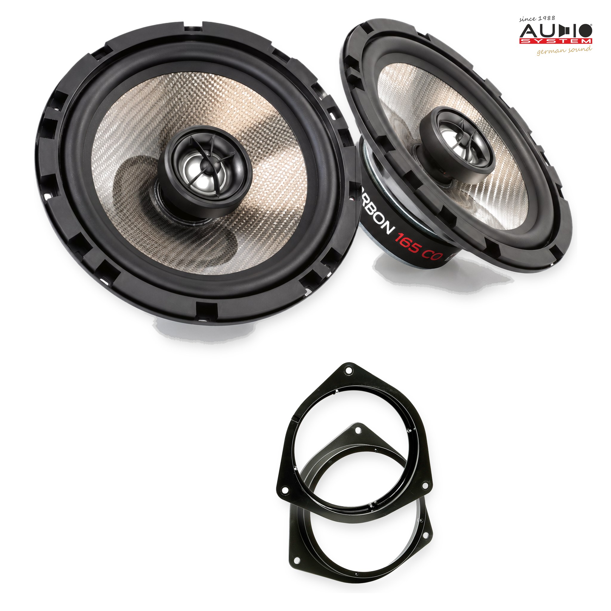 Pachet difuzoare dedicate Toyota Avensis (T27) 2009-2011 - Audio System CARBON 165 mm