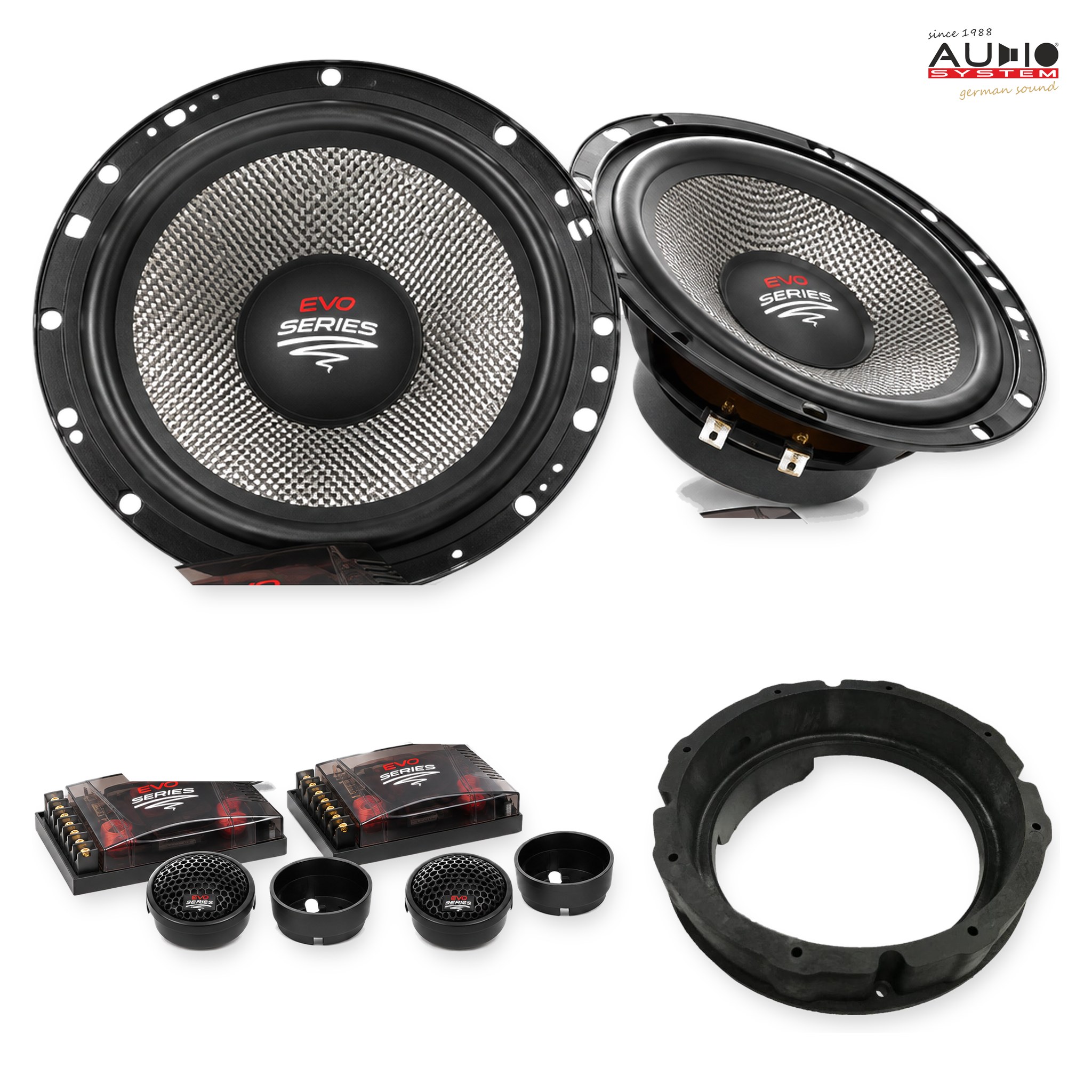 Pachet difuzoare dedicate VW Passat B9 2023-prezent - Audio System RADION EVO 2 165 mm