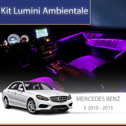 Lumini Ambientale NIGHTVIBE difuzoare stalpi rotative Mercedes E W212 CLS W218 control pe sistemul original sau telefon