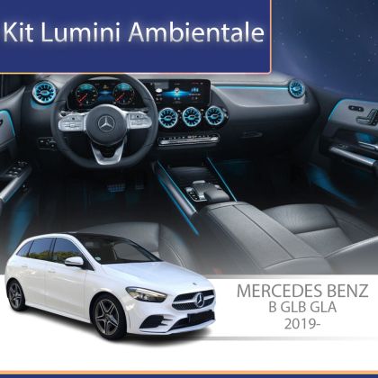 Lumini Ambientale NIGHTVIBE spatar scaune Mercedes B  GLB  GLA  W247 2019- control pe sistemul original sau telefon