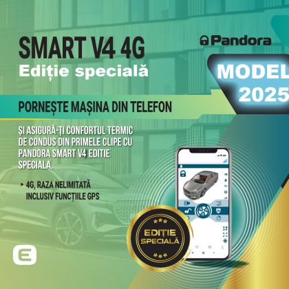 Smart ForFour 2. generációs motorindító készlet 2014-, 4G telefonalkalmazás, (összeszereléssel együtt) - Pandora Smart v4 ES (címke nélkül)