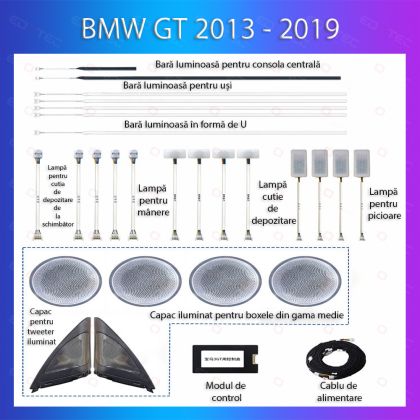 BMW 3-as sorozat 2013-2019 hangulatvilágítás dedikált komplett telefonvezérlő készlet vagy eredeti rendszer
