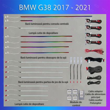 BMW 5-ös sorozat 2017-2021 hangulatvilágítás dedikált komplett telefonvezérlő készlet vagy eredeti rendszer