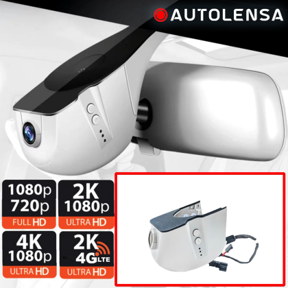 DVR kamera Audi modellek AD01 2013 - 18 A2,A3,A4,A5,A5,A6,A7,A8,Q3,Q5,Q7,R8, előlapi kamera 1080p Autolensa, Model 24/7 szürke AD01