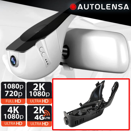 Volvo XC60 alacsony 2015-17 DVR kamera, 1080p elülső kamera Autolensa, 24/7 modell Fekete VVEVV02
