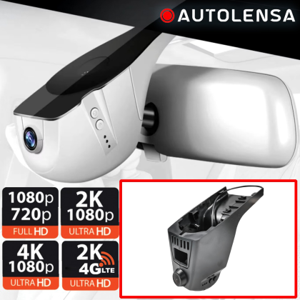BMW X7 2019-21 Mid DVR kamera, 1080p Autolensa első kamera, 24/7 modell fekete BMW23