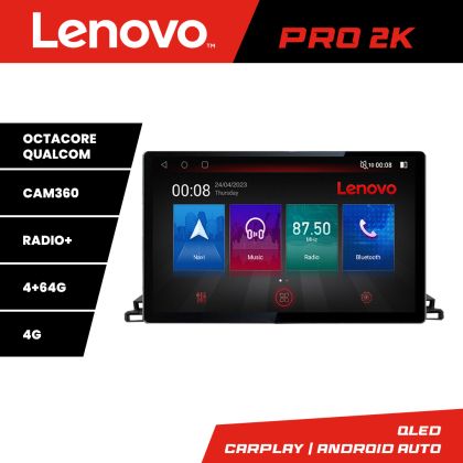 Navigatie Toyota Highlander 2013-2018 Lenovo PRO 4+64 13 inch 2K android 4G DSP gps internet  KIT-highlander13