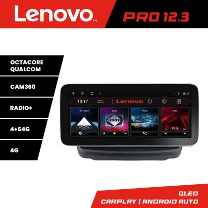 Navigatie Hyundai Genesis K-GENESYS Lenovo PRO 4+64 12.3 inch qled android 4G DSP gps internet 