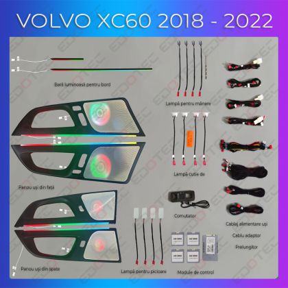 Volvo XC60 2018-2022 hangulatvilágítás komplett telefonvezérlő szett vagy gyári rendszer