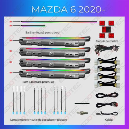 Mazda 6 2020-2023 hangulatvilágítás komplett telefonvezérlő szett vagy gyári rendszer