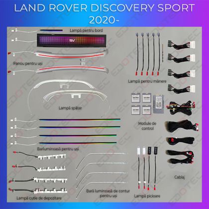 Land Rover Discovery Sport 2020 hangulatvilágítás - komplett telefonvezérlő vagy eredeti rendszer