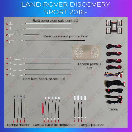 Land Rover Discovery Sport hangulatvilágítás 2016- komplett telefonvezérlő szett vagy gyári rendszer