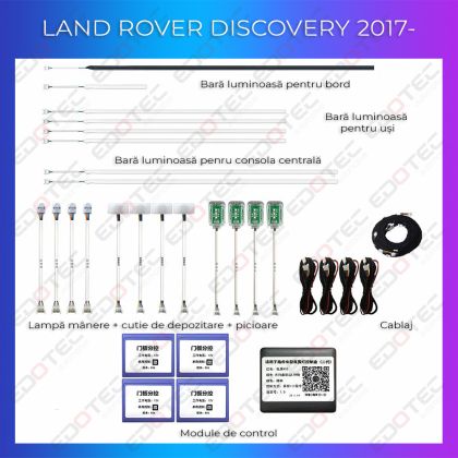 Land Rover Discovery 5 hangulatvilágítás komplett telefonvezérlő szett vagy eredeti rendszer
