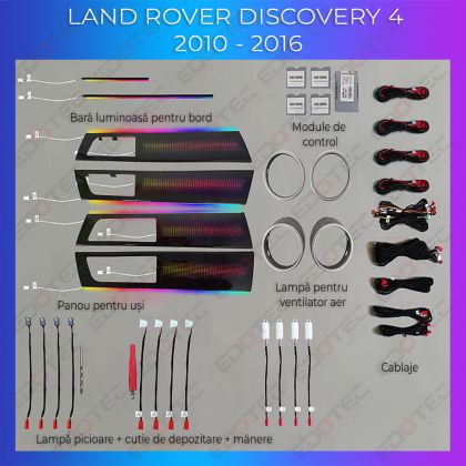 Land Rover Discovery 4 hangulatvilágítás komplett telefonvezérlő vagy eredeti rendszer