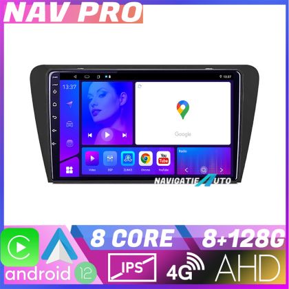 Navigatie Skoda Octavia 3 KIT 279 EDOTEC-LITE Android Ecran 720P Octa Core 8 128 Carplay