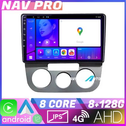 Navigatie VW Golf 5 2004 2010 clima manuala EDOTEC-LITE Android Ecran 720P Octa Core 8 128 Carplay