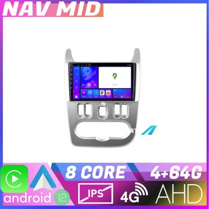 Navigatie Dacia Duster 2010 2012 KIT 099 EDOTEC-LITE Android Ecran 720P Octa Core 4 64 Carplay