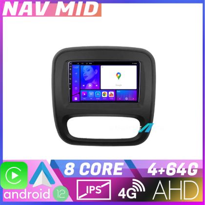 Navigatie Renault Trafic 2014 2017 KIT rt09 EDOTEC-LITE Android Ecran 720P Octa Core 4 64 Carplay v2