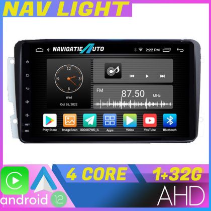 Dedikált navigáció Mercedes C 2001-2004 CLK G 2004-2006 Android 1+32