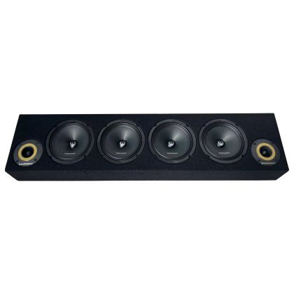 Cutie de difuzoare Phonix Gold 1700W ieșire SPL 2 x 4 OHM 4 x difuzoare midrange 2 x tweetere pro audio