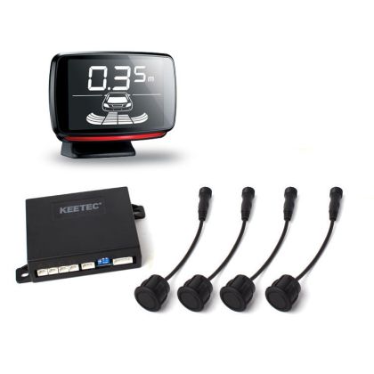 Parkolóradar, BS 410 LED, LCD, Keetec, fekete színű
