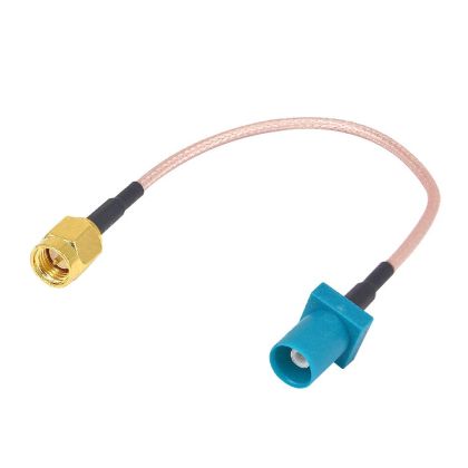 FAKRA dugasz - SMS autós antenna adapterkábel, GSM, GPS, DAB járművekhez