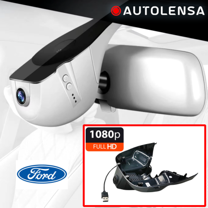 Keret nélküli DVR kamera Ford Focus 2019-21 Prémium, Első kamera 1080p Autolencse, 24/7 modell Fekete FD10