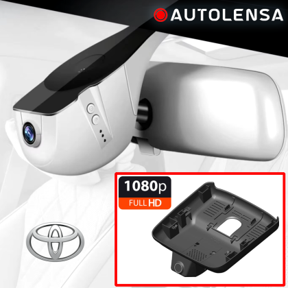 Keret nélküli DVR kamera Toyota Crown 2023-, Első kamera 1080p Autolencse, 24/7 modell fekete FTQC19