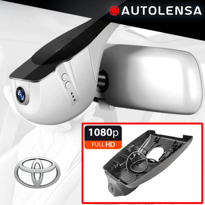 Keret nélküli DVR kamera Toyota RAV4 Premium 2019-22, Első kamera 1080p Autolencse, 24/7 modell Fekete FTQC06