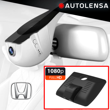 Keret nélküli DVR kamera Honda Fit 2020-21, Első kamera 1080p Autolencse, 24/7 modell fekete HDBT08