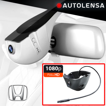 Keret nélküli DVR kamera Honda Civic 2022-24, Első-Hátsó Kamera 1080p-720p Autolencse, 24/7 Szürke HDBT11