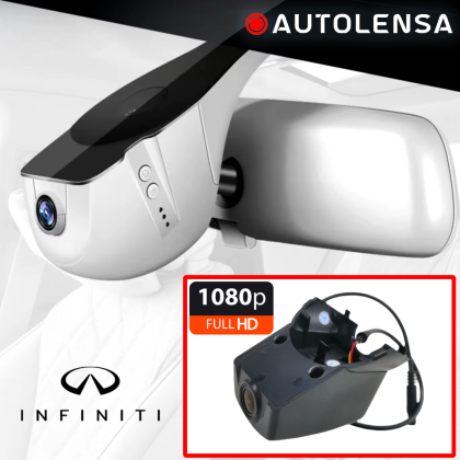 Keret nélküli DVR kamera Infiniti QX50 2018-19, Első kamera 1080p Autolensa, 24/7 modell fekete INF03