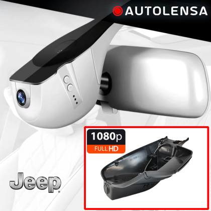 Keret Nélküli DVR Kamera Jeep Compass 2021-24, Első Kamera 1080p Autolensa, 24/7 Modell Fekete JEEP11