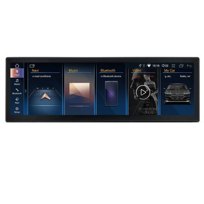 Dedikált navigáció Edotec BMW 6-os sorozatú F06 autókhoz CIC Android képernyővel 14.9" 8+128 4G BT kamera 360
