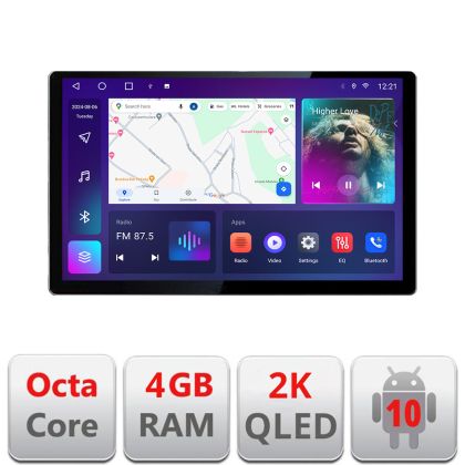 Navigatie Honda HR-V 2022- Qled 2K Octa Core 4+64 LTE 4G DSP Wifi 5Ghz android auto carplay radio gps internet kit-hr-v2022+EDT-E413-2K+kit-10-9