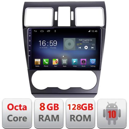 Navigatie Subaru Forester XV Octa Core cu Android Radio Bluetooth Internet GPS WIFI DSP 8+128GB 4G