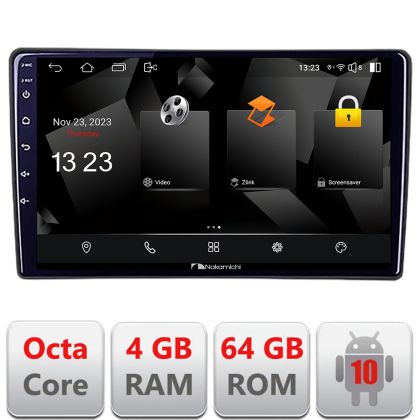 Navigatie Alfa Romeo Giulietta 2014-2020 Nakamichi NAM5510 Qled Octa Core 720p 4+64 DSP 360 camera carplay android auto