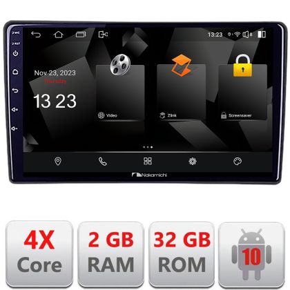 Navigatie Ford Focus C-max S-max Galaxy Mondeo unitati ovale Nakamichi Android Ecran 720P Quad Core 2+32 carplay android auto NAM5230