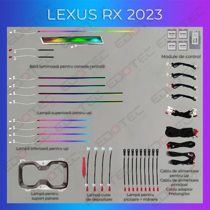 Lexus RX 2023 hangulatvilágítás komplett telefonvezérlő vagy eredeti rendszer