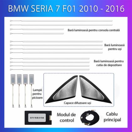 BMW 7-es sorozat 2010-2016 hangulatvilágítás dedikált komplett telefonvezérlő készlet vagy eredeti rendszer