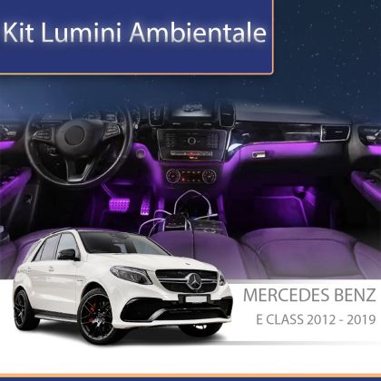 Lumini Ambientale trimuri carbon Mercedes GLE GLS W166 2012-2019 control pe sistemul original sau telefon