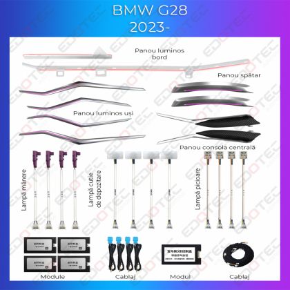 Hangulatvilágítás BMW G28 2023 - komplett telefonvezérlő vagy eredeti rendszer