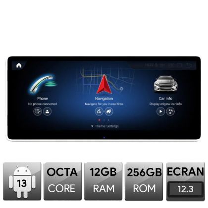 Navigatie Mercedes V Class 2014-2020, Android, Octa Core, 12+256, 12.3", Qled 2K 2400x900, Qualcomm 680