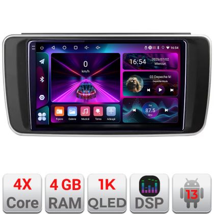 Navigatie Nissan Leaf 2018-2024 dedicata Android radio gps internet 4+64 InCell Display 1K kit-leaf+EDT-E209-RK