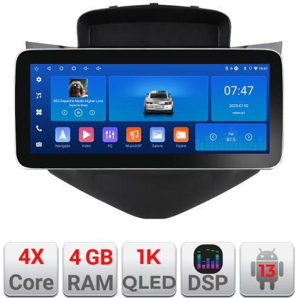Navigatie Chevrolet Cruze 2009- K-045 Edotec 4+64 12.3 inch Incell 1K android Wifi 5Ghz gps internet