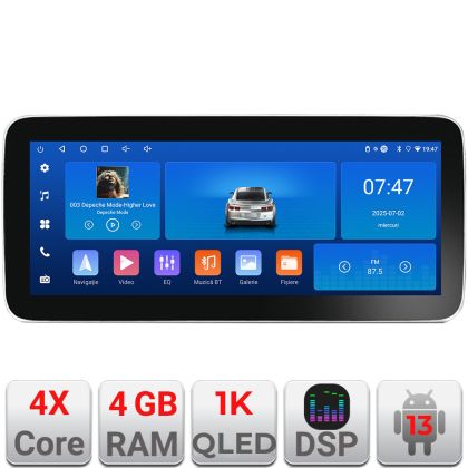 Navigatie BMW Seria 3 E90 K-095 Edotec 4+64 12.3 inch Incell 1K android Wifi 5Ghz gps internet  