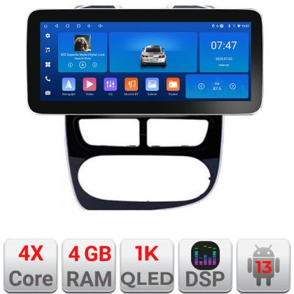 Navigatie Renault Clio 4 V1 K-467 Edotec 4+64 12.3 inch Incell 1K android Wifi 5Ghz gps internet  